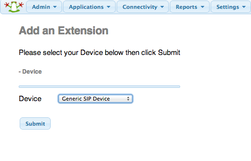 Creating the new extension. Creating the new extension.