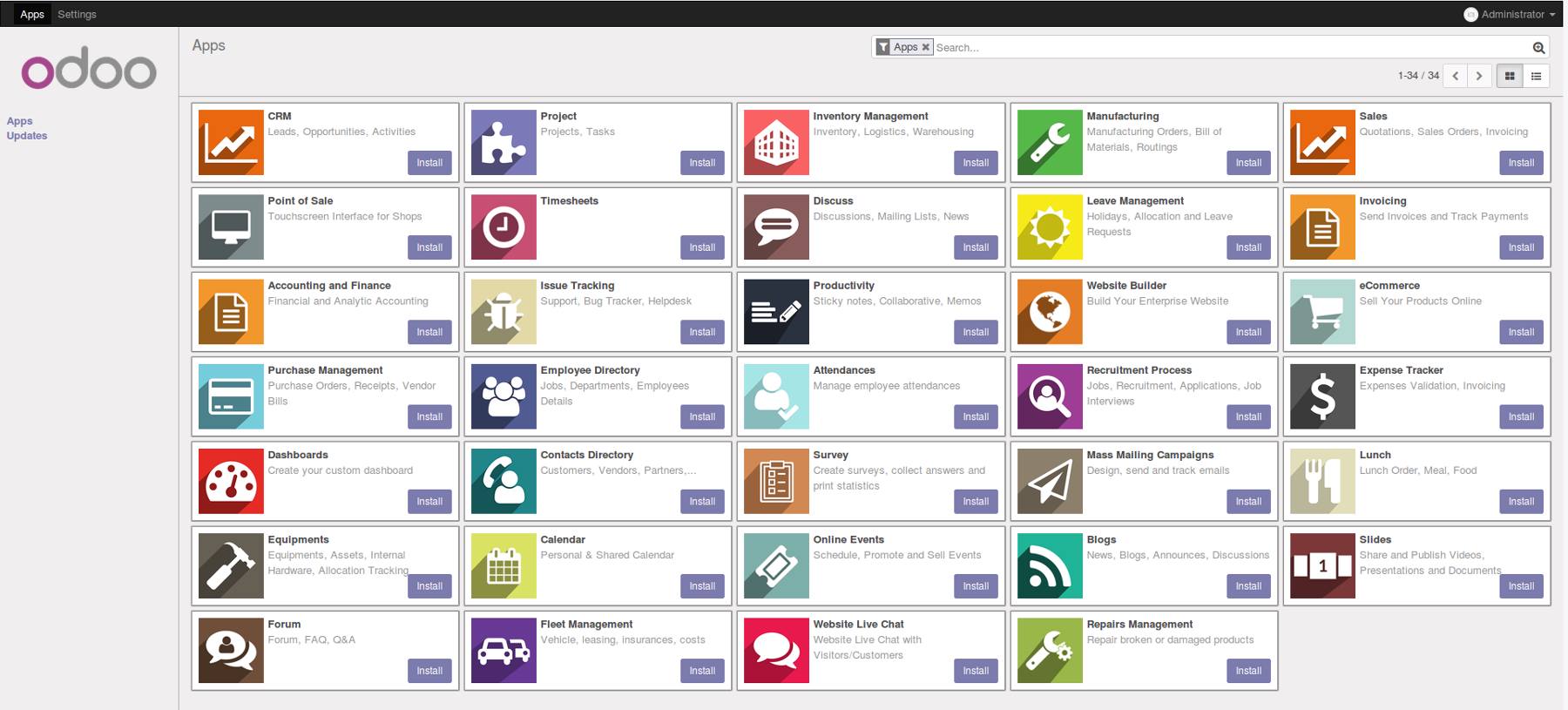 Odoo 10 applications Odoo 10 applications