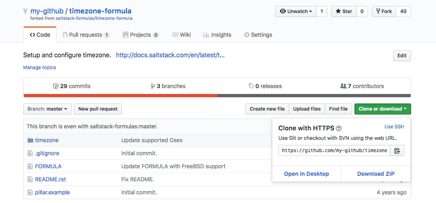 Fork SaltStack timezone formula Fork SaltStack timezone formula